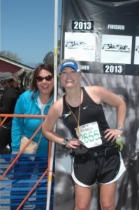 Jo and Me at the finish